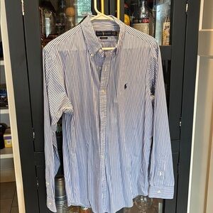 Ralph Lauren Classic Blue and White Striped Shirt